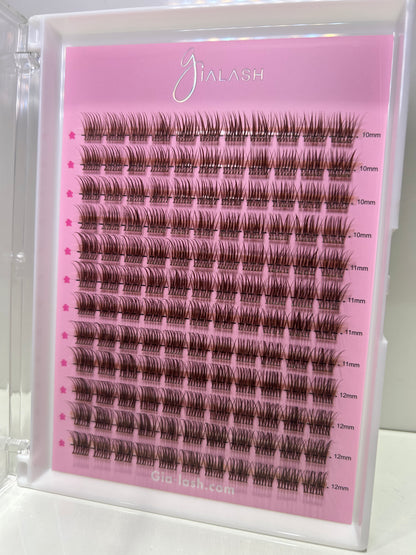 Classic Glam BROWN Tray 140 Clusters (Size 10mm-12mm)