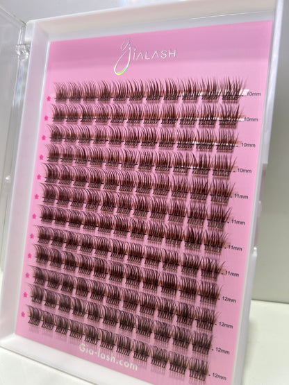 Classic Glam BROWN Tray 140 Clusters (Size 10mm-12mm)